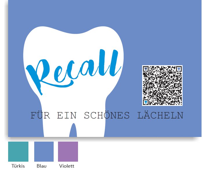 Recallkarten mit individuellem QR-Code
